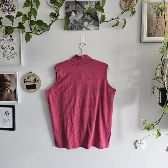 Vintage Northern Reflections Sleeveless Pink Top - Picture 6 of 7